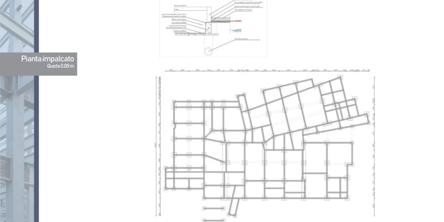 Progetto strutturale complesso scolastico Ostia Studio Pertici