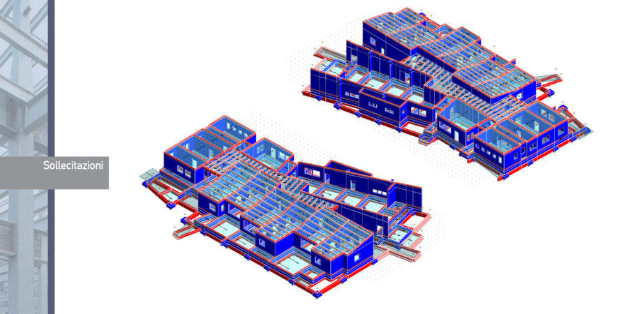 Progetto strutturale complesso scolastico Ostia Studio Pertici